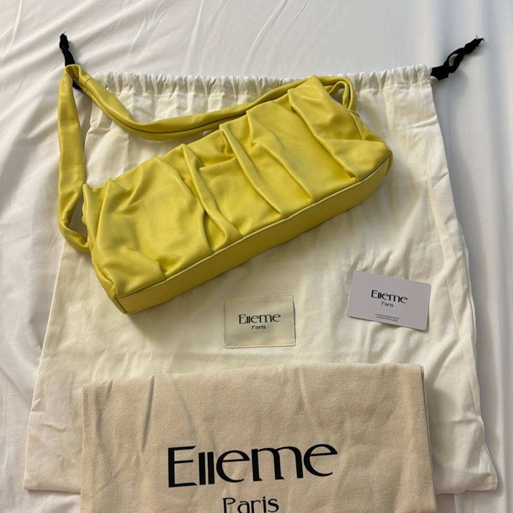 Elleme long vague shoulder bag pomelo